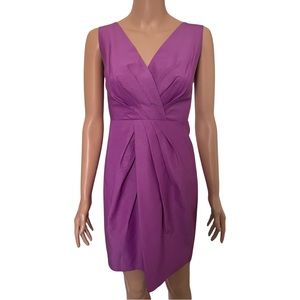 Banana Republic silk blend purple dress.